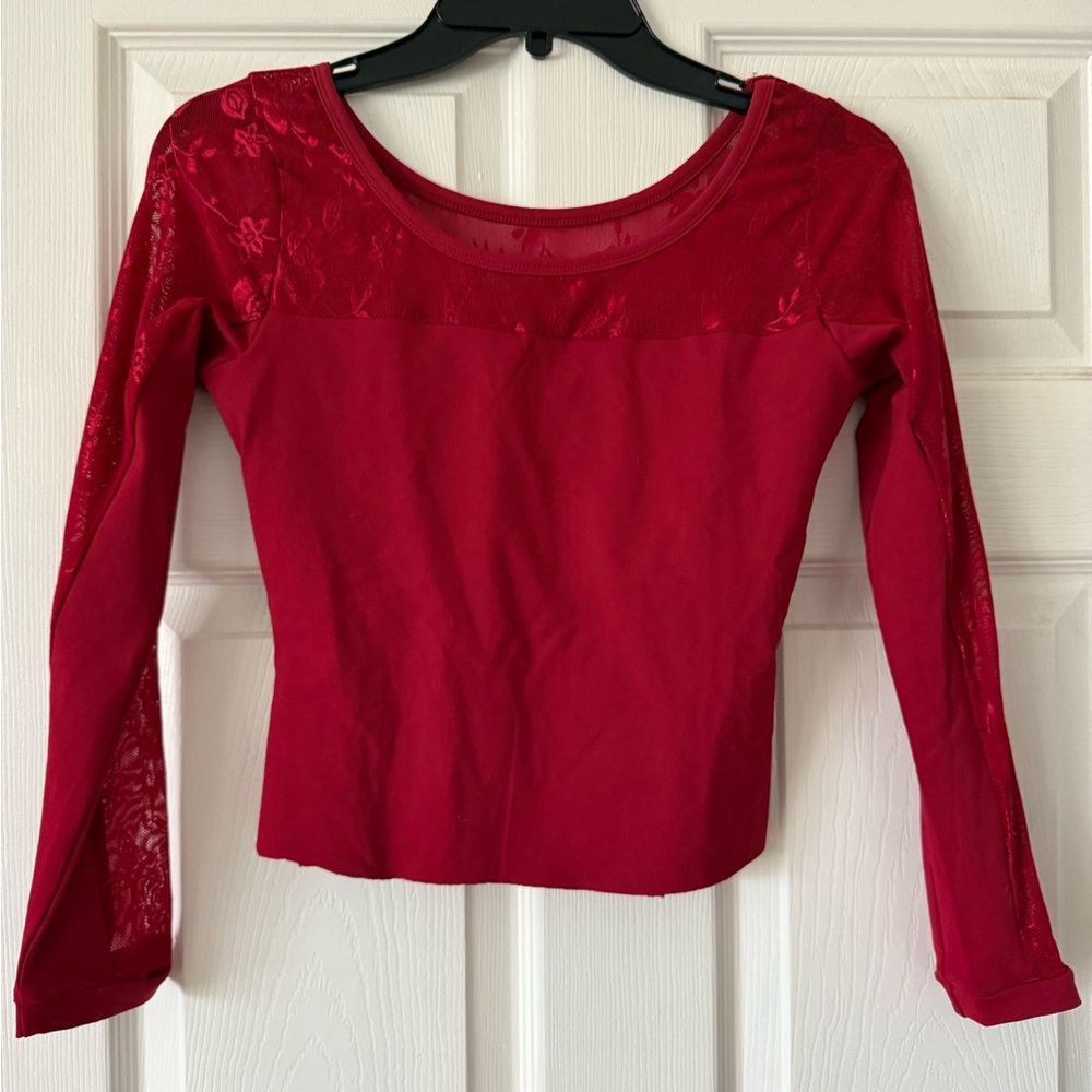 Elegant Red Women's Top